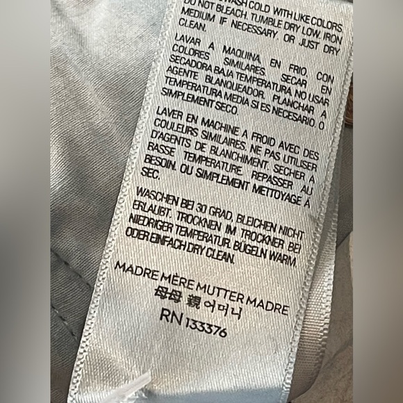 Mother Denim The Looker Cherry Pickin Red Blue Stretch Women’s Jeans Size 24 - Picture 7 of 11